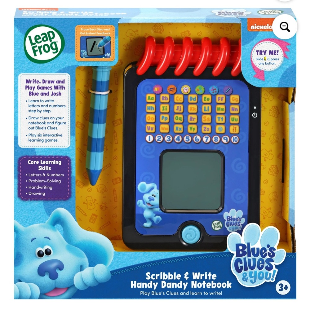 LeapFrog Blue's Clues & You! Scribble & Write Handy Dandy Notebook